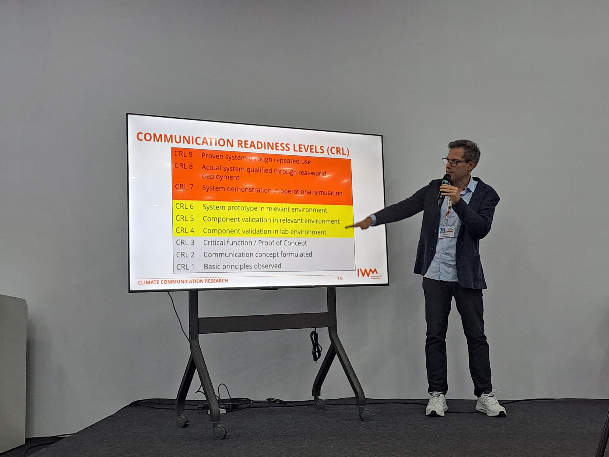 Markus Huff während seines Vortrags auf der Weltklimakonferenz