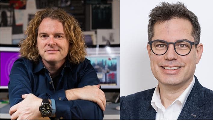 Portraits of Jan Plass and Markus Huff