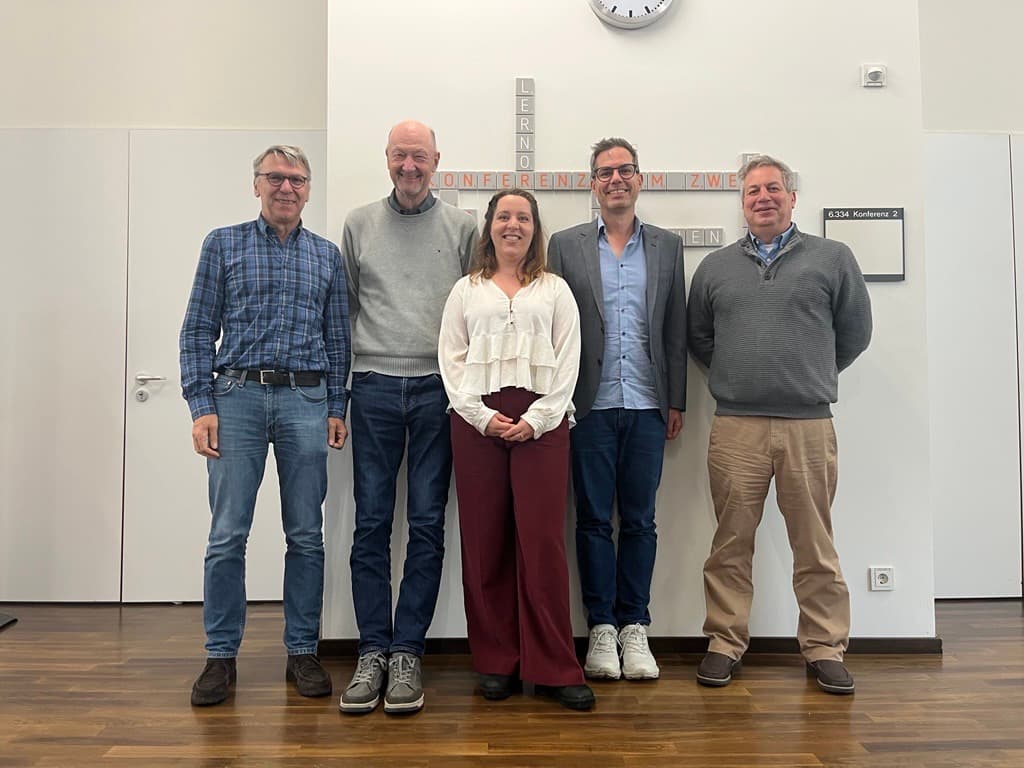 A group photo after Nicole Ante's dissertation defence