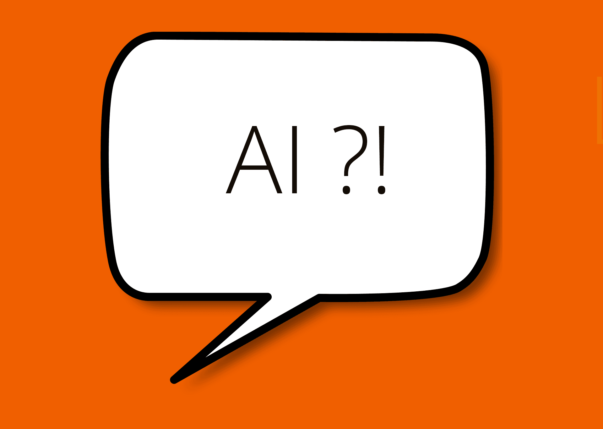 Symbol discussion: Speech bubble on orange background